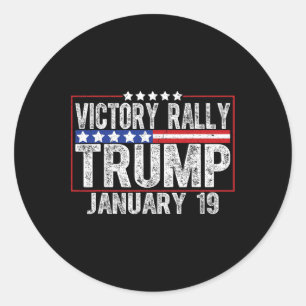 Adesivo Redondo NOVO! Trump Victory Rally Mega Histórica O Último
