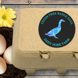 Adesivo Redondo Novos Ovos Modernos Negócios