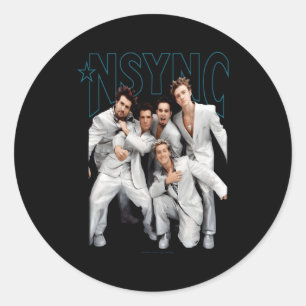 Adesivo Redondo Nsync Oficial Pensando Em Você
