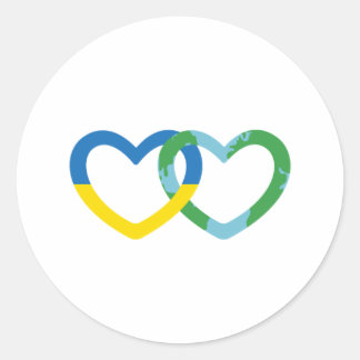 Adesivo Redondo NU Hearts Stickers