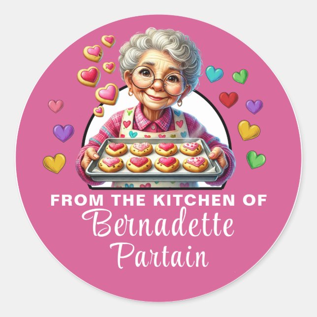 Adesivo Redondo Nua com Amor (Frente)