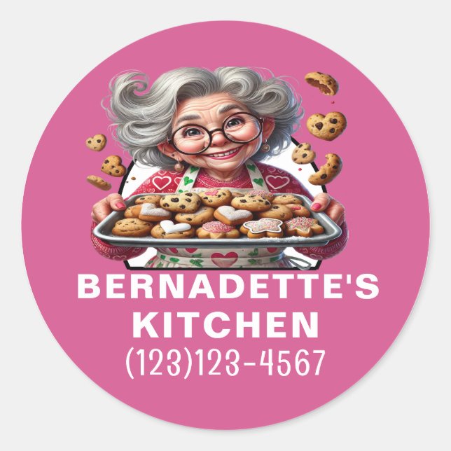 Adesivo Redondo Nua com Amor (Frente)