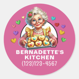 Adesivo Redondo Nua com Amor