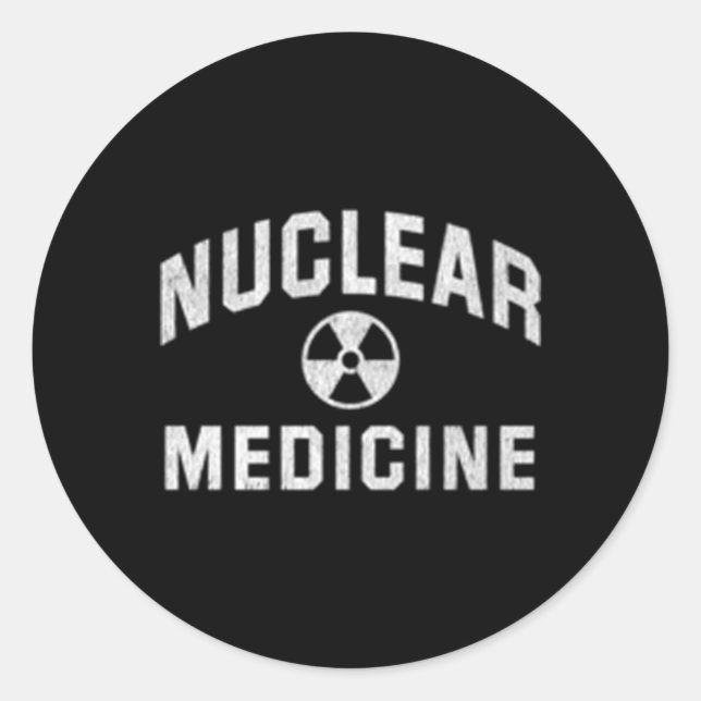 Adesivo Redondo Nuclear Med Tech Nuclear Medicine Technologie (Frente)