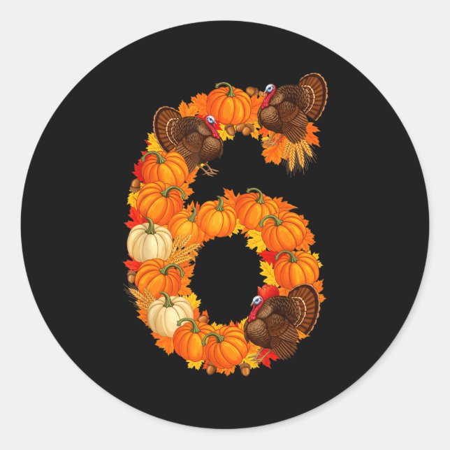 Adesivo Redondo Number 6 Funny Saying 6 7 Six Seven Meme Couple Th (Frente)