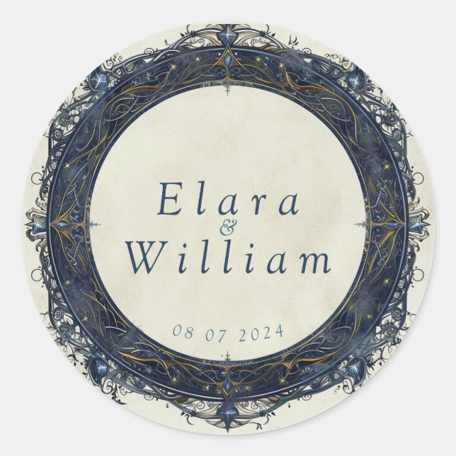 Adesivo Redondo Numenorean Royal Wedding (Frente)