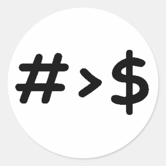 Adesivo Redondo Número (Frente)