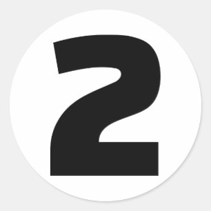 Adesivo Redondo Número 2