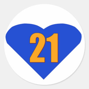 Adesivo Redondo Número 21