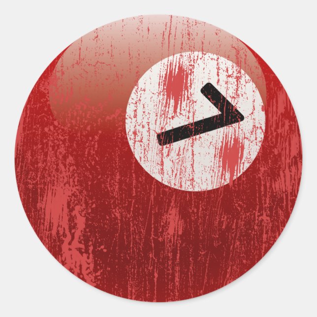 ADESIVO REDONDO NÚMERO 7 BILHÕES DE BOLSAS - ERODIDADO E VELHICE (Frente)