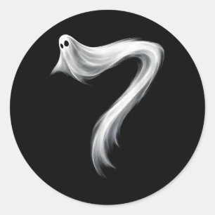 Adesivo Redondo Número 7 Fantasma Divertido Seis Sete 67 Meme de H