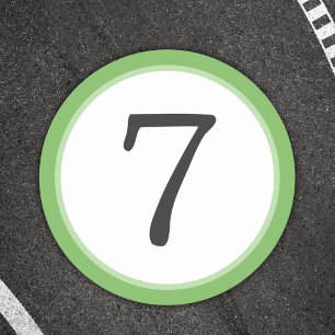 Adesivo Redondo Número de pista