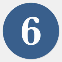 Número seis de material de planejamento simples 6