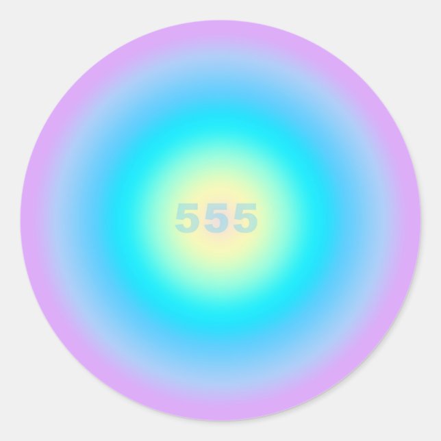 Adesivo Redondo Números De Anjo 55 - Mudanças No Horizonte (Frente)