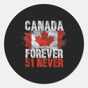 Adesivo Redondo Nunca 51ruas Estado Canadá Para Sempre 51 Nunca Ca