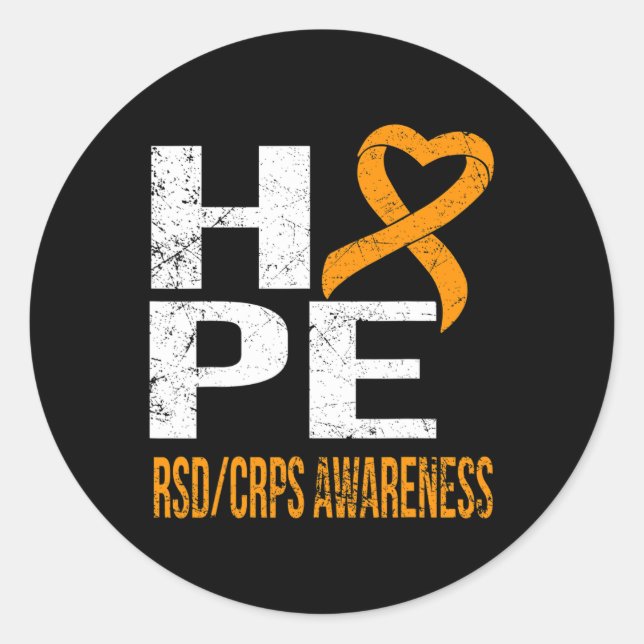 ADESIVO REDONDO NUNCA DESISTA DA ESPERANÇA DE SENSIBILIZAÇÃO DO T  (Frente)