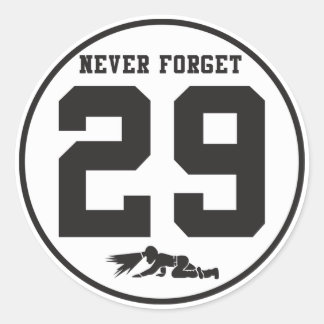 Adesivo Redondo Nunca Esquecer - 29 Sticker