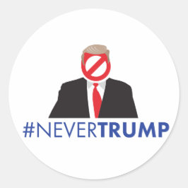 Adesivo Redondo Nunca Trump Stick