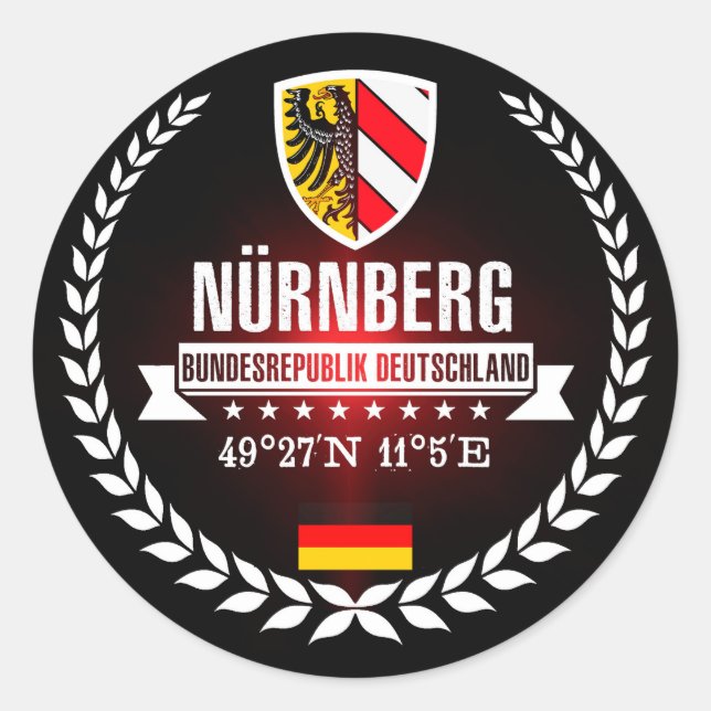 Adesivo Redondo Nuremberg (Frente)