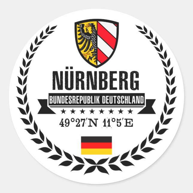 Adesivo Redondo Nuremberg (Frente)