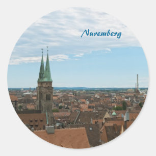 Adesivo Redondo Nuremberg Stickers