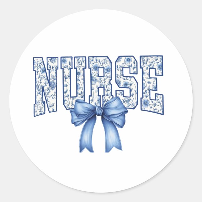 Adesivo Redondo Nurse Stickers (Frente)