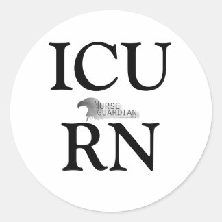 Adesivo Redondo Nurseguardianlogo, ICURN