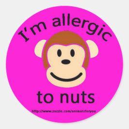 Adesivo Redondo Nut Alergia Rosa
