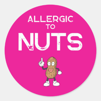 Adesivo Redondo Nut Allergy Round Sticker