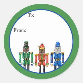 Adesivo Redondo Nutcracker Bears Sticker