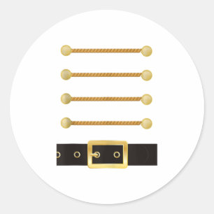 Adesivo Redondo Nutcracker Character Soldier Costume Uni