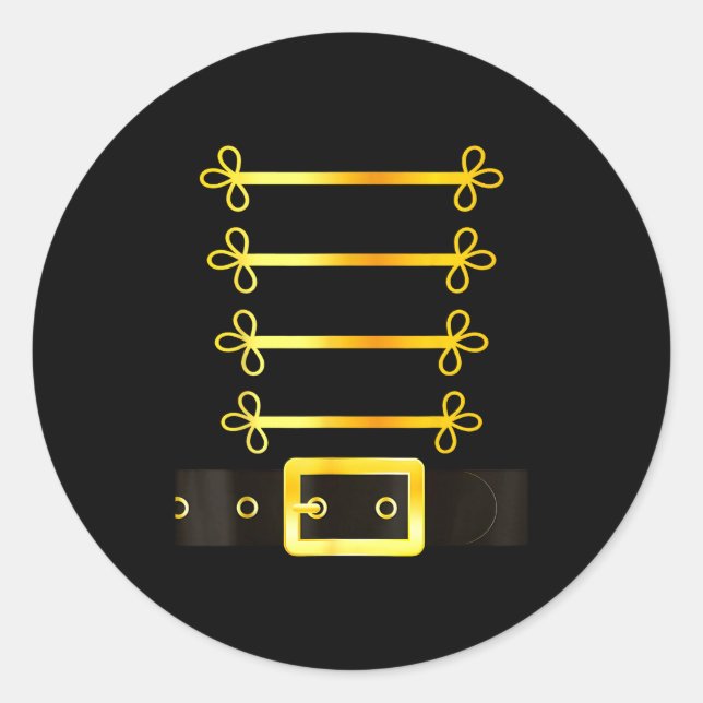 Adesivo Redondo Nutcracker Character Soldier Costume Uniform Funny (Frente)