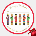 ADESIVO REDONDO NUTCRACKER CHRISTMAS GIFT STICKER<br><div class="desc">Colecção de Nozes Elegantes</div>