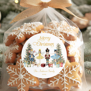 Adesivo Redondo Nutcracker Feliz Natal