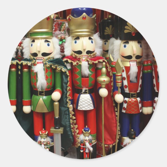 Adesivo Redondo Nutcracker Soldiers Christmas (Frente)