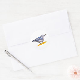 Adesivo Redondo Nuthatch