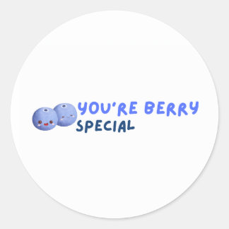 Adesivo Redondo Nutricionista ou Dieticiano Berry Pun Sticker