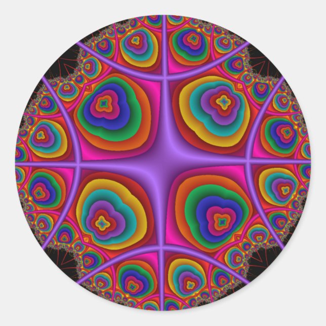 Adesivo Redondo Nuvem Eletrônica (Frente)