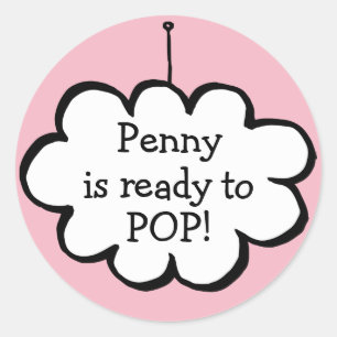 Adesivo Redondo Nuvem numa Corda Pronta a Rebentar