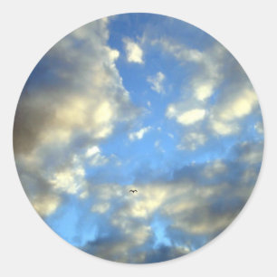 Adesivo Redondo Nuvens de Tempestade