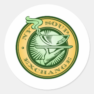 Adesivo Redondo NY Sapos Redondos para Troca de Sopas