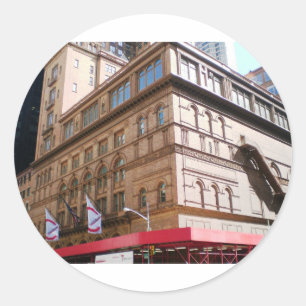Adesivo Redondo NYC Carnegie Hall
