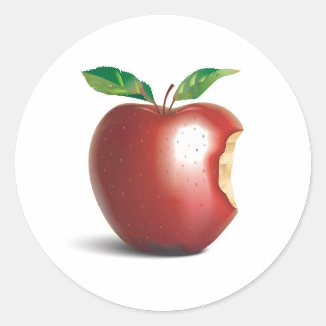 Adesivo Redondo NYC Nova Iorque Apple (Frente)