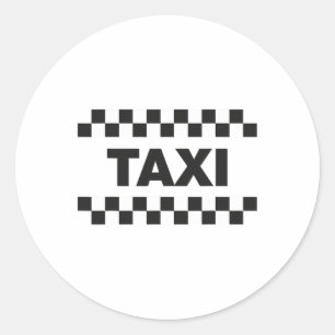 Adesivo Redondo Nyc Taxi Costume Halloween Engraçado Amarelo Nova