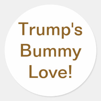 Adesivo Redondo O Amor Bumby de Trump! Hankamer Artjunkhaus Divers