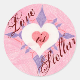 Adesivo Redondo O amor é. . .