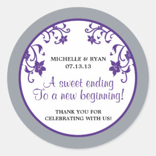 Adesivo Redondo O amor é doce - Flores