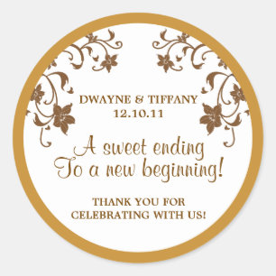 Adesivo Redondo O amor é doce - Flores