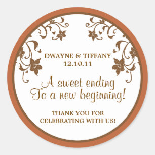 Adesivo Redondo O amor é doce - Flores