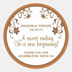 Adesivo Redondo O amor é doce - flores